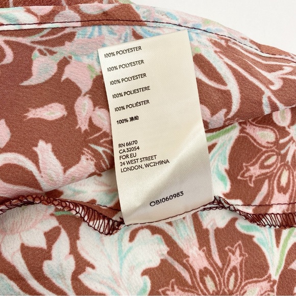 Free People Sun Bleached Maxi Dress Boho Bohemian Floral Chocolate Combo - Picture 12 of 12